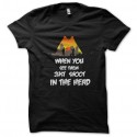 Shirt walking dead Hat noir pour homme et femme