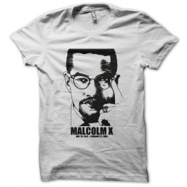 Shirt Malcom X blanc pour homme et femme