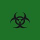 Shirt Biohazard noir/vert bouteille pour homme et femme