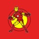 Shirt iron man rouge pour homme et femme