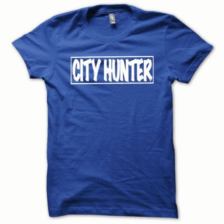 Shirt City Hunter blanc/bleu royal pour homme et femme