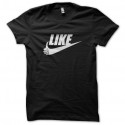Shirt like parodie nike noir pour homme et femme