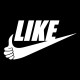 Shirt like parodie nike noir pour homme et femme