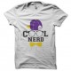 Shirt cool geek blanc pour homme et femme