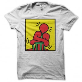 Shirt keith harring 04 blanc pour homme et femme