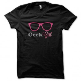 Shirt Geek Girl Noir pour homme et femme