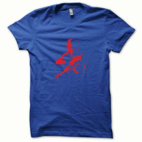 Shirt Cobra rouge/bleu royal pour homme et femme