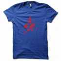 Shirt Cobra rouge/bleu royal pour homme et femme