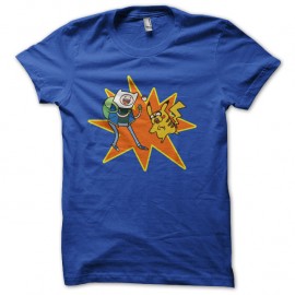 Shirt finn and jack pokemon blanc pour homme et femme