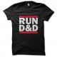 Shirt Run D&D noir façon Run DMC pour homme et femme