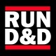 Shirt Run D&D noir façon Run DMC pour homme et femme