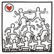 Shirt keith harring 12 blanc pour homme et femme
