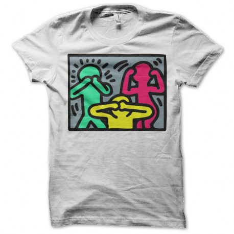 Shirt keith harring 13 blanc pour homme et femme