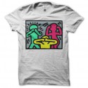 Shirt keith harring 13 blanc pour homme et femme