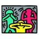 Shirt keith harring 13 blanc pour homme et femme