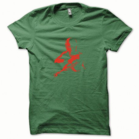 Shirt Cobra rouge/vert bouteille pour homme et femme