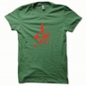 Shirt Cobra rouge/vert bouteille pour homme et femme