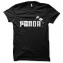 Shirt Panda parodie puma noir pour homme et femme