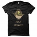 Shirt rick grimes walking dead noir pour homme et femme