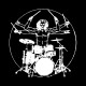 Shirt Drummer noir pour homme et femme