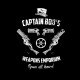 Shirt Captain Bob noir pour homme et femme