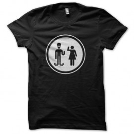 Shirt aliens mode toilette noir pour homme et femme
