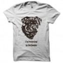 Shirt mon garde du corps le Rottweiler blanc pour homme et femme