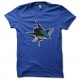 Shirt shark attak hockey blue pour homme et femme