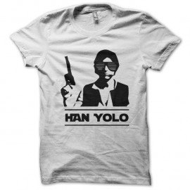 Shirt Han yolo blanc pour homme et femme