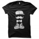 Shirt hispter moustache noir pour homme et femme