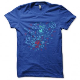 Shirt monkey rockers bleu pour homme et femme