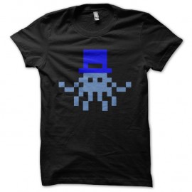 Shirt octopus 8 bit noir pour homme et femme