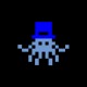 Shirt octopus 8 bit noir pour homme et femme