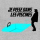 Shirt Je pisse dans les piscines gris pour homme et femme