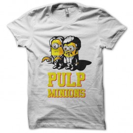 Shirt pulp minion blanc pour homme et femme