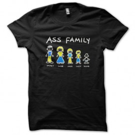Shirt ass family noir pour homme et femme