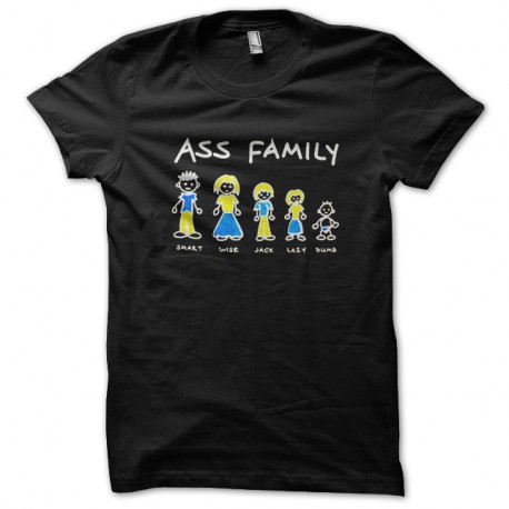 Shirt ass family noir pour homme et femme