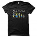 Shirt ass family noir pour homme et femme
