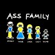 Shirt ass family noir pour homme et femme