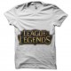 t-shirt league of legends blanc pour homme et femme