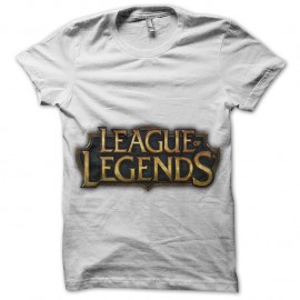 t-shirt league of legends blanc pour homme et femme