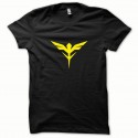 Shirt Gundam jaune/noir pour homme et femme