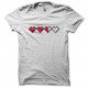 Shirt Heart Life gamer Blanc pour homme et femme