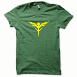 Shirt Gundam jaune/vert bouteille pour homme et femme