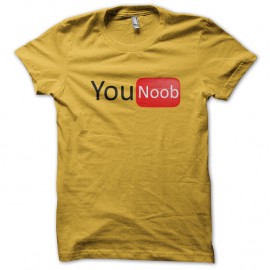 Shirt Younoob jaune pour homme et femme