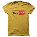 Shirt Younoob jaune pour homme et femme