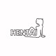 Shirt Hentai noir/blanc pour homme et femme