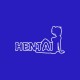 Shirt Hentai blanc/bleu royal pour homme et femme
