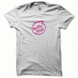 Shirt Hentai Inside rose/blanc pour homme et femme