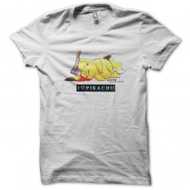 Shirt i love pikachu blanc pour homme et femme